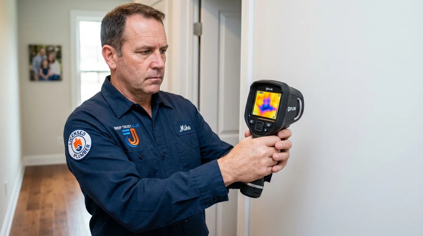 Thermal imaging leak detection by Johns Plumbing LLC in Pleasant View
